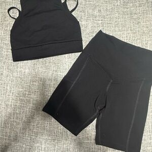 Evolution and Creation Black Activewear